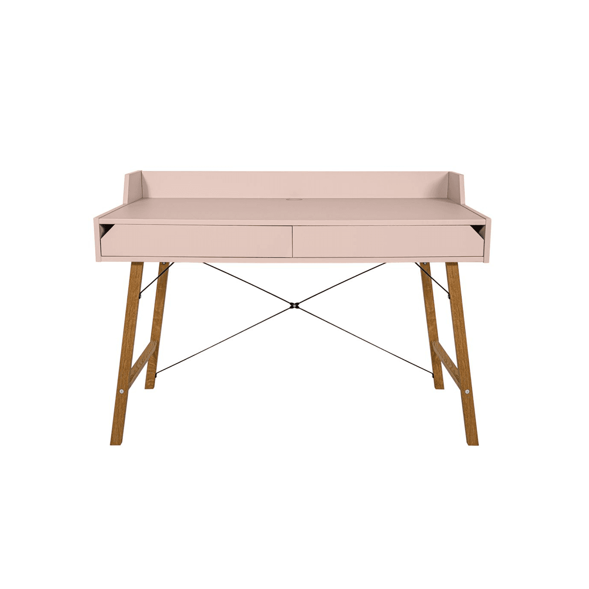 Bureau 2 tiroirs Bellamy Lotta - Rose