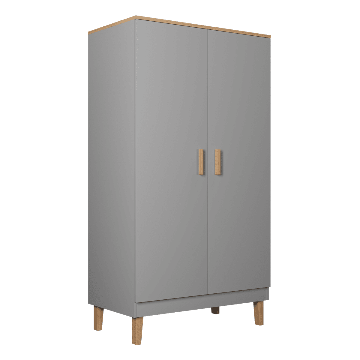 Armoire 2 portes Denver - Gris