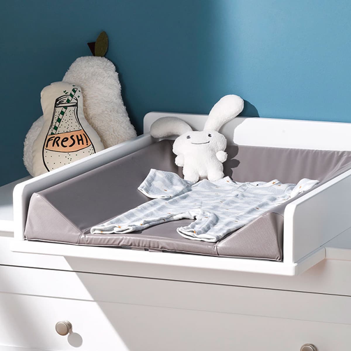 Plan à langer pour commode Bébé Provence Occitane Blanc