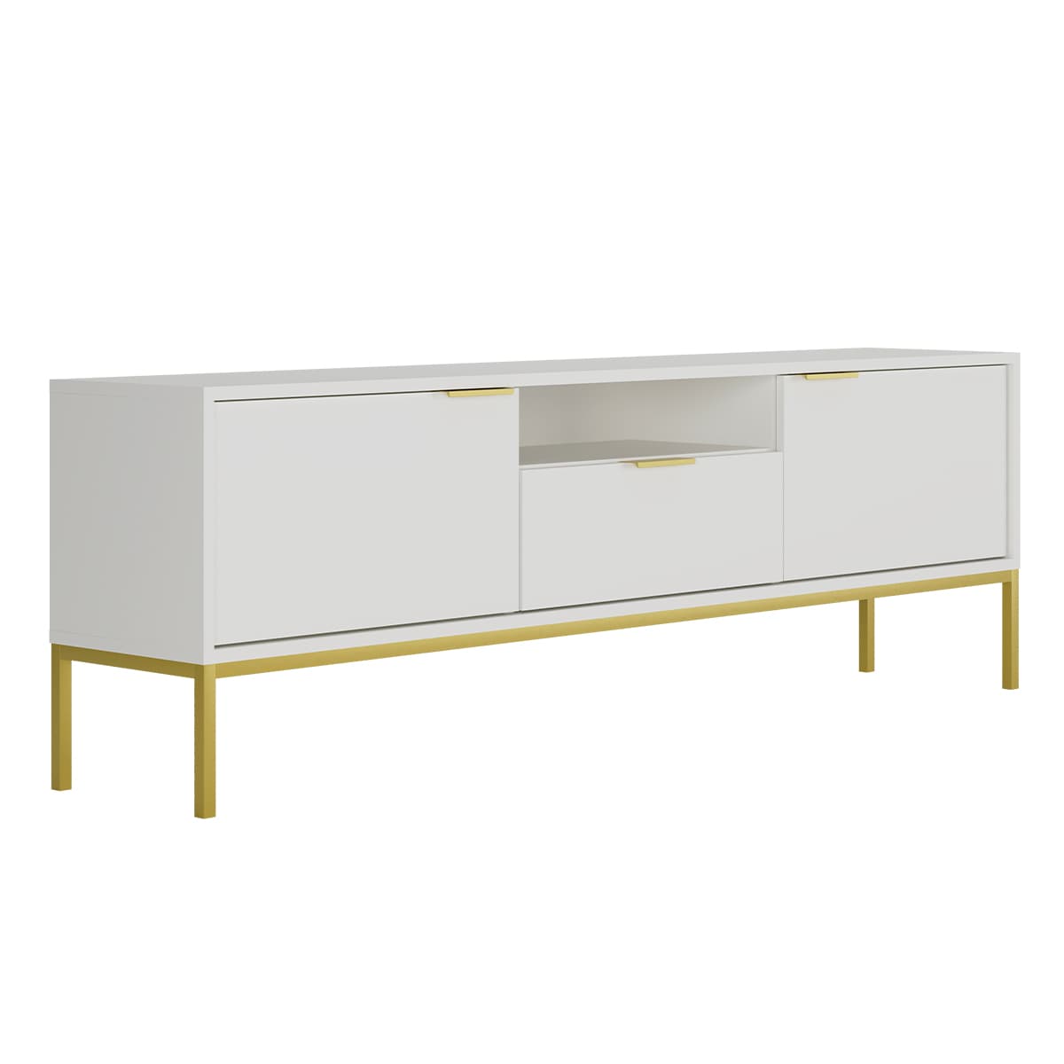 Meuble TV 175 cm Seattle Blanc