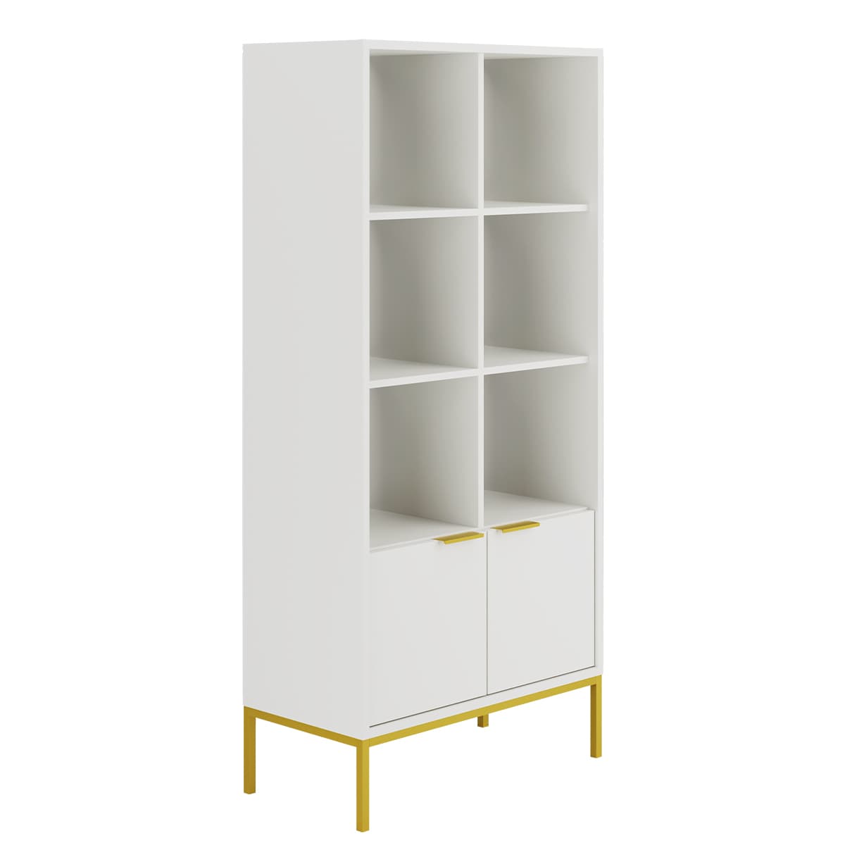 Bibliothèque 2 portes Seattle Blanc