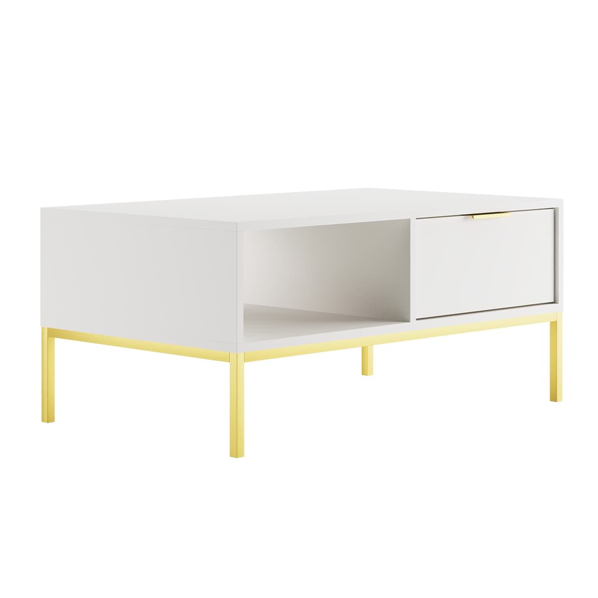 Table basse 100 cm Seattle Blanc