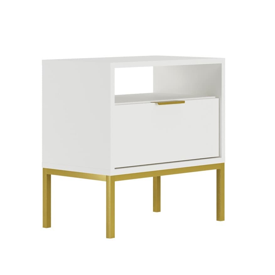 Table de chevet Seattle Blanc