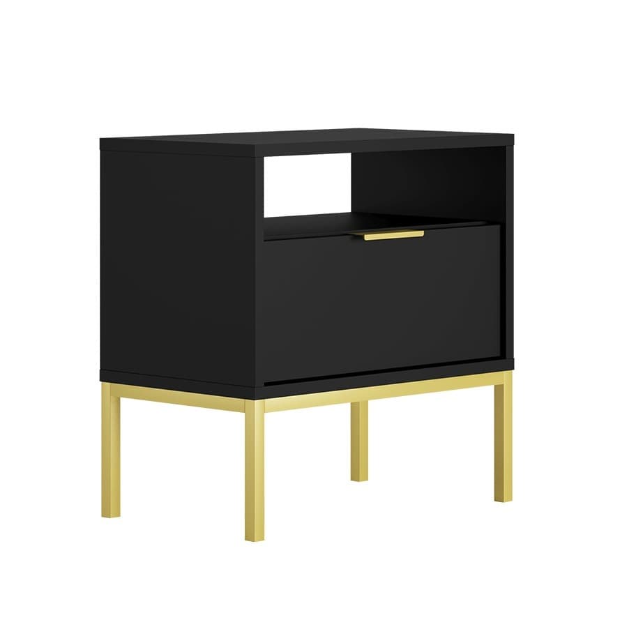 Table de chevet Seattle Noir