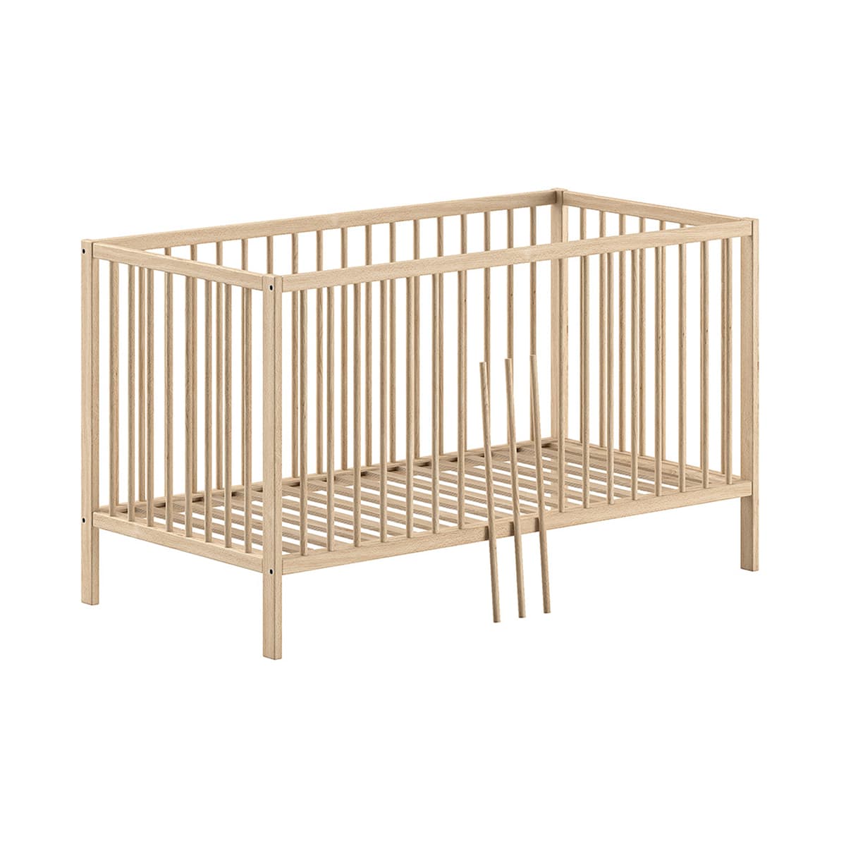 Lit évolutif 70x140 sommier inclus Vipack Meryl Bois