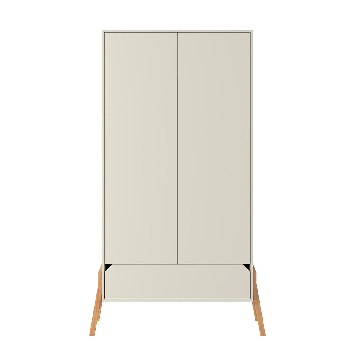 Armoire 2 portes 1 tiroir Bellamy Lotta Cachemire