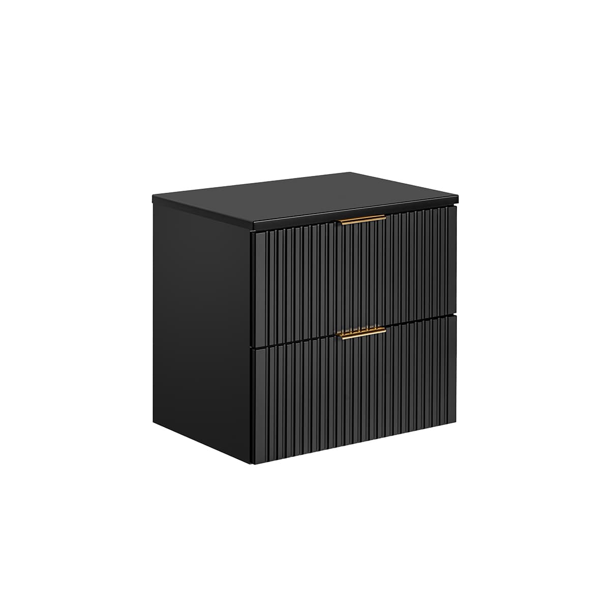 Meuble sous-vasque 60cm plan de toilette Adriel Noir