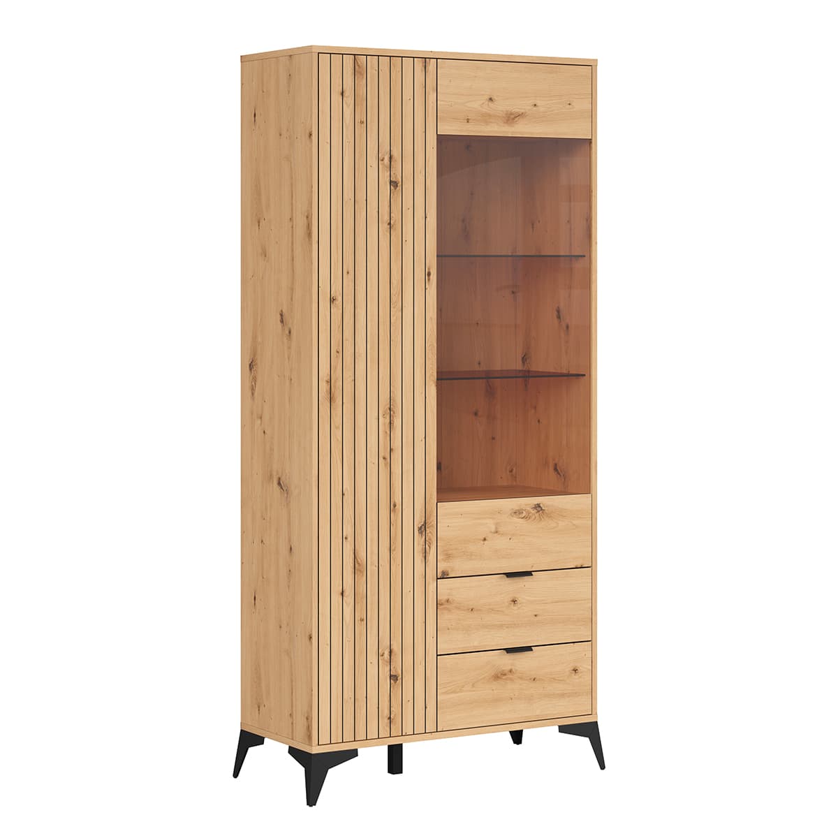 Vaisselier 2 portes 2 tiroirs Mao Bois