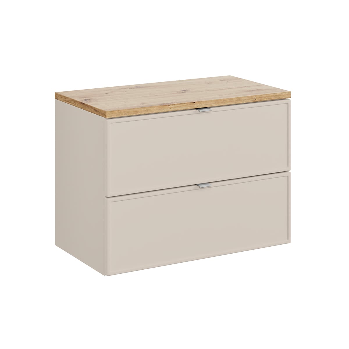 Meuble sous-vasque 80cm plan de toilette Alba Cachemire