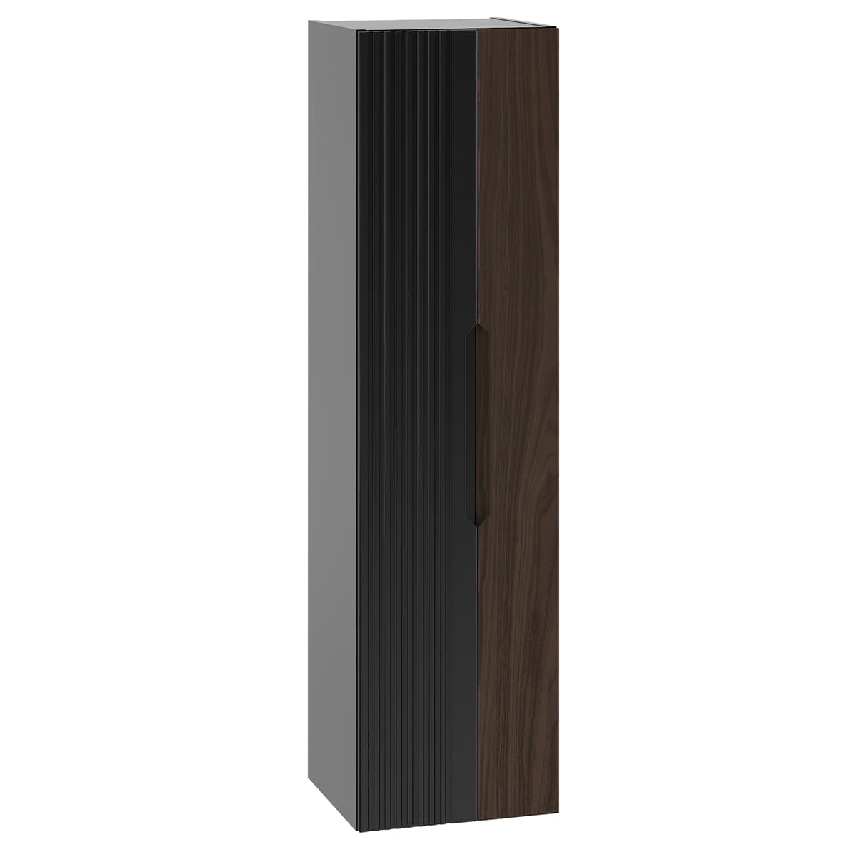 Colonne murale Sylla Noir et Bois