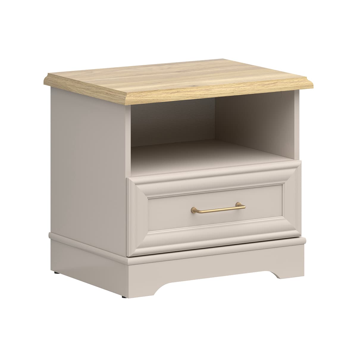 Table de chevet 1 tiroir Perle Cachemire