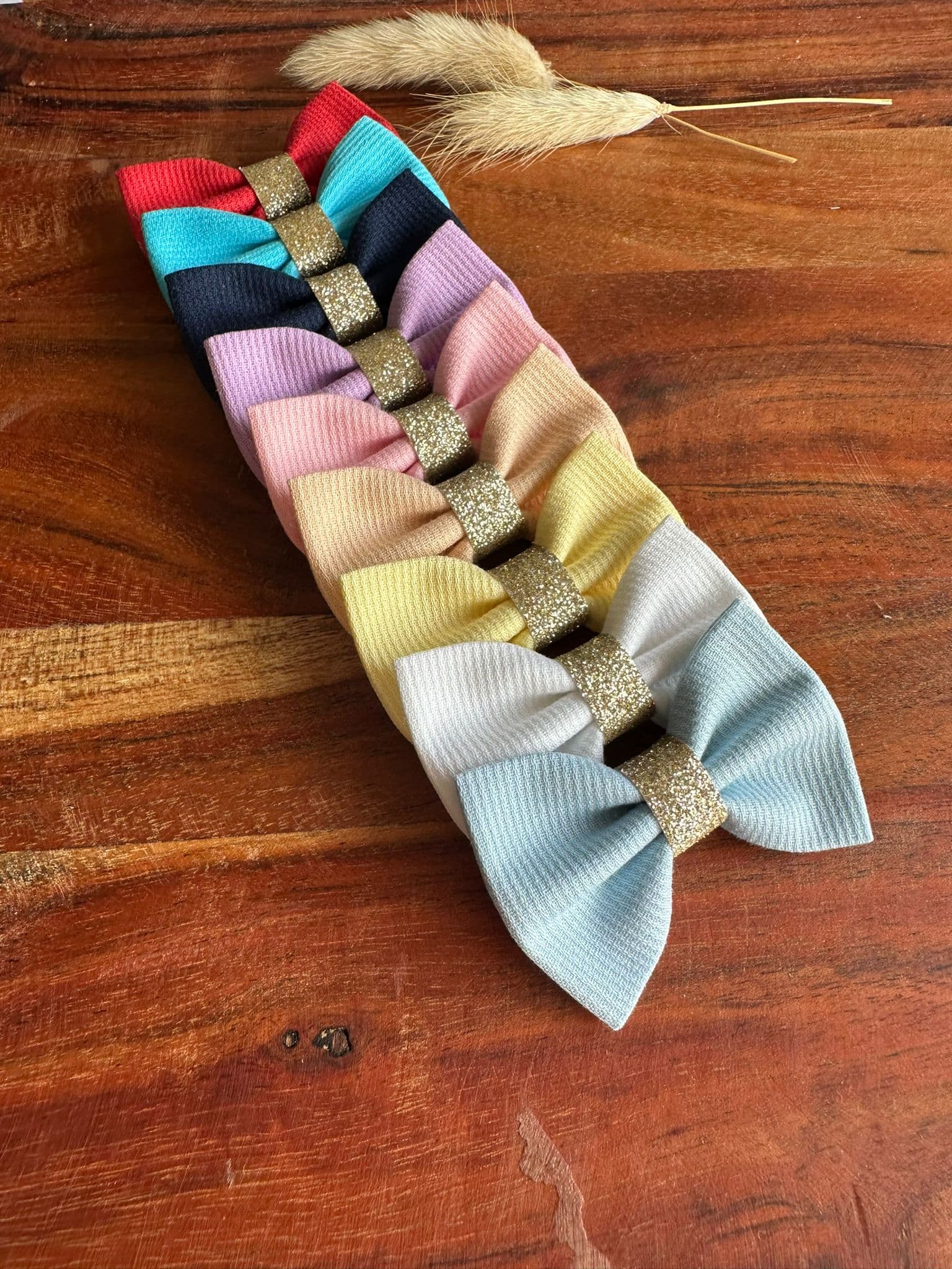 Box piqué de coton lot 9 barrettes