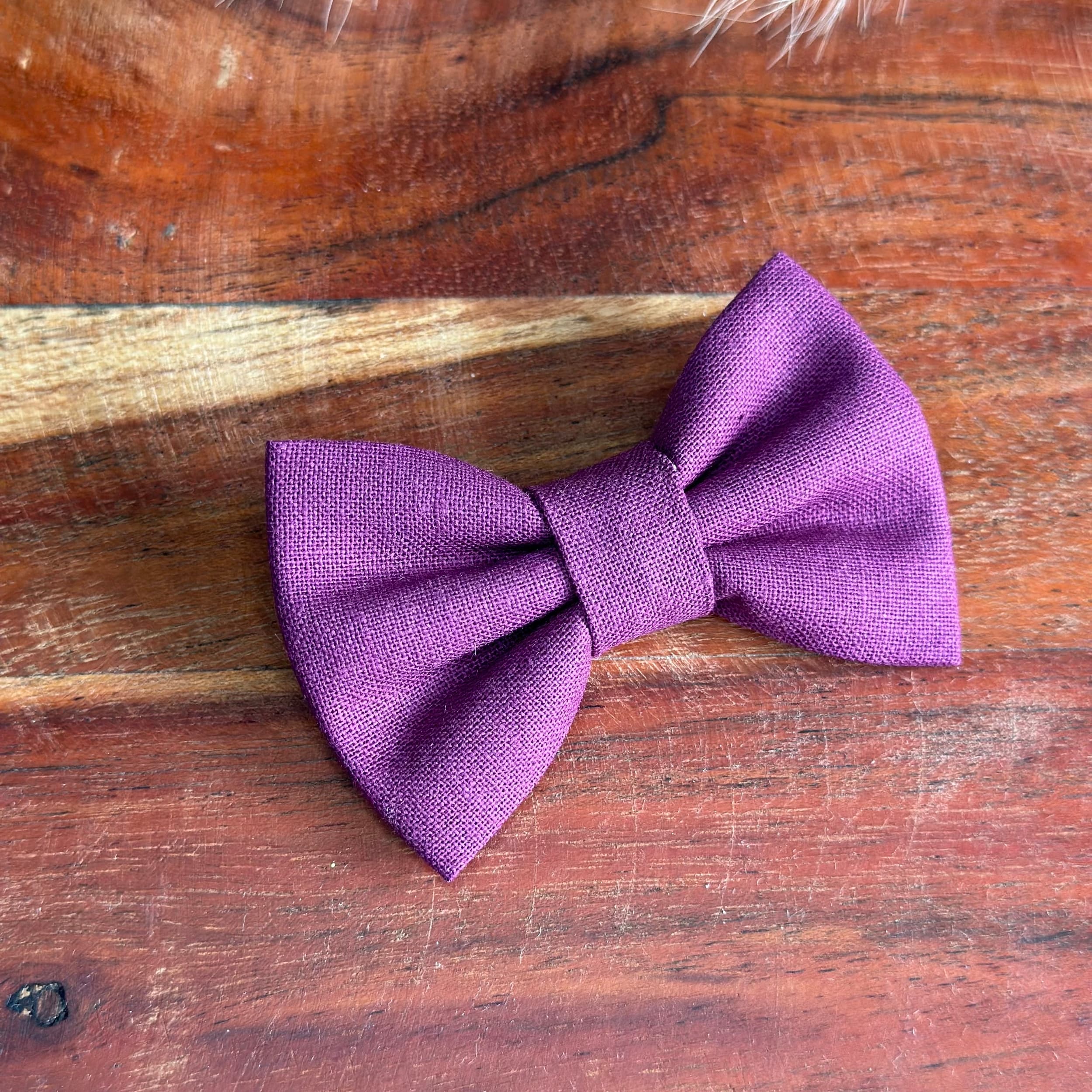 Barrette anti glisse couleur prune