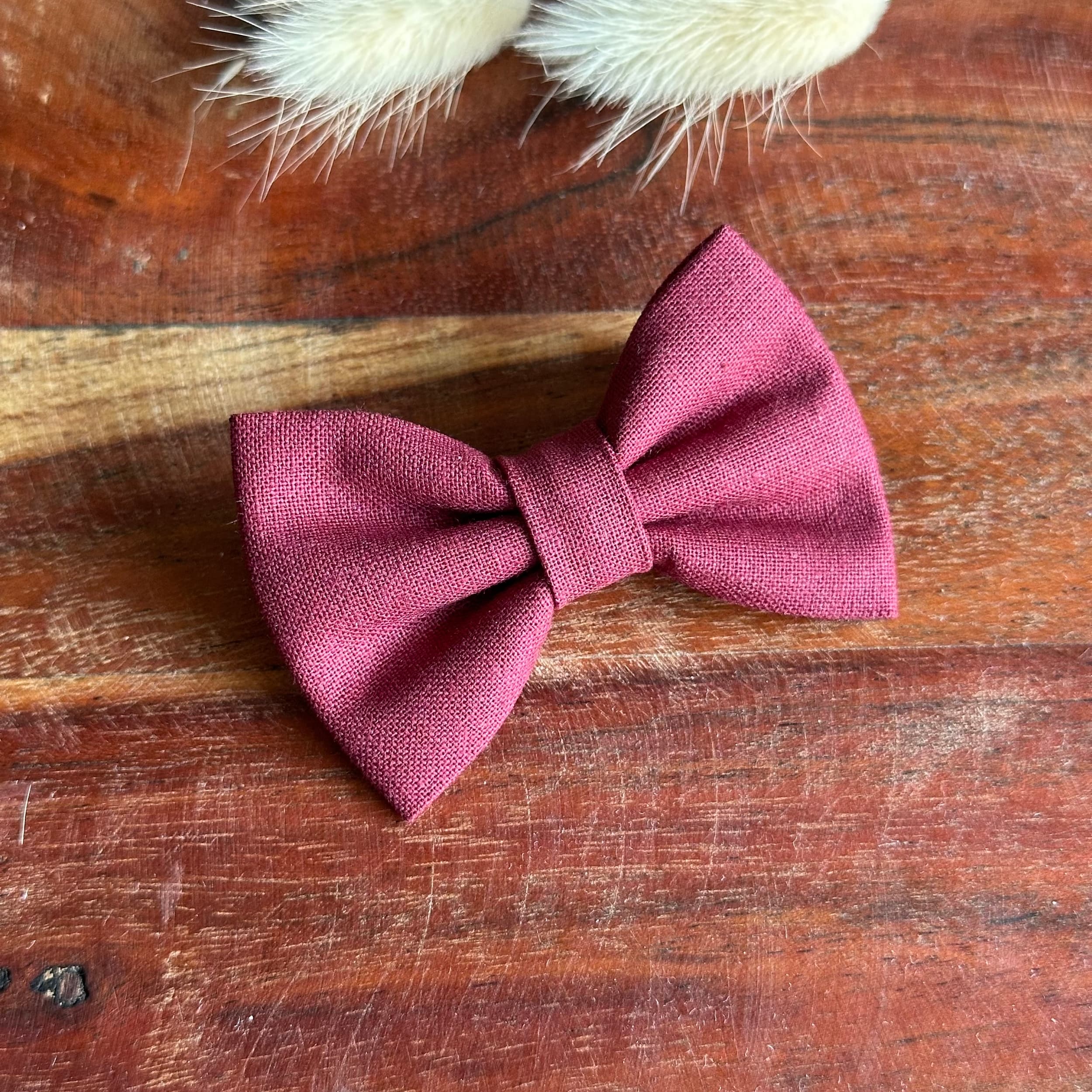 Barrette anti glisse couleur bordeaux