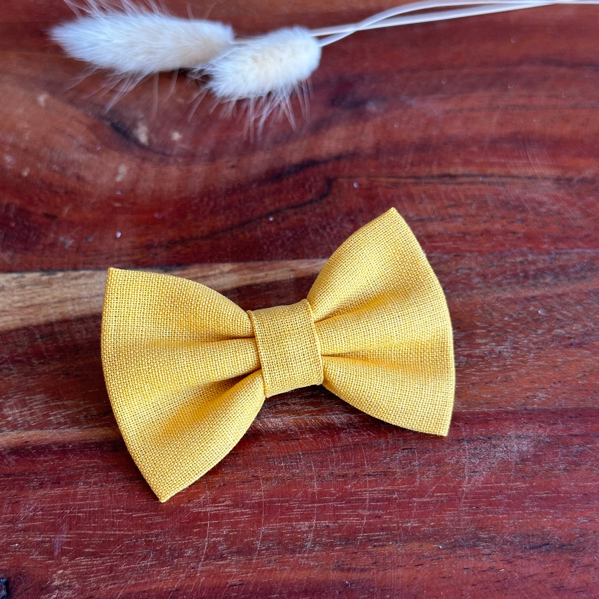 Barrette anti glisse couleur moutarde