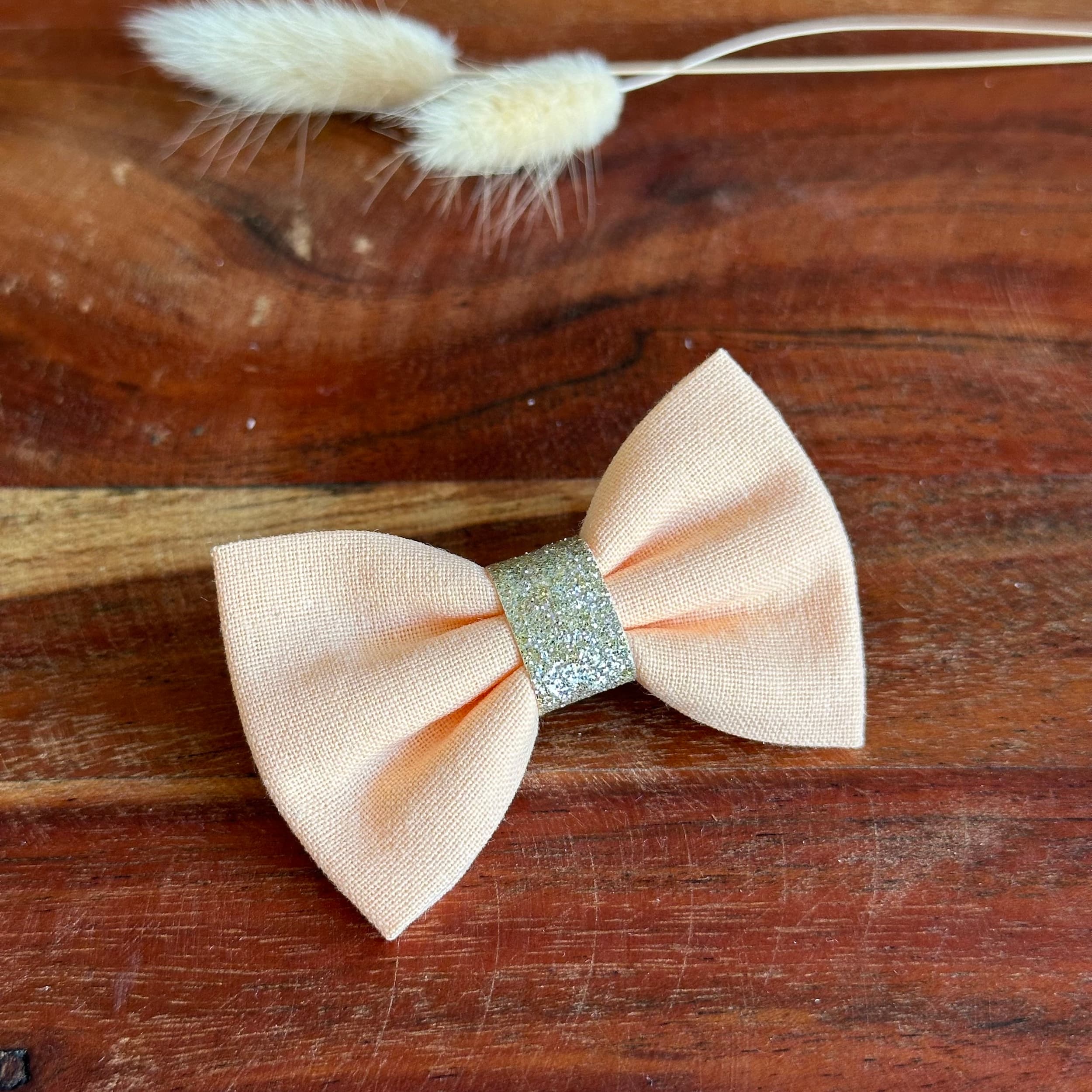 Barrette anti glisse abricot int or