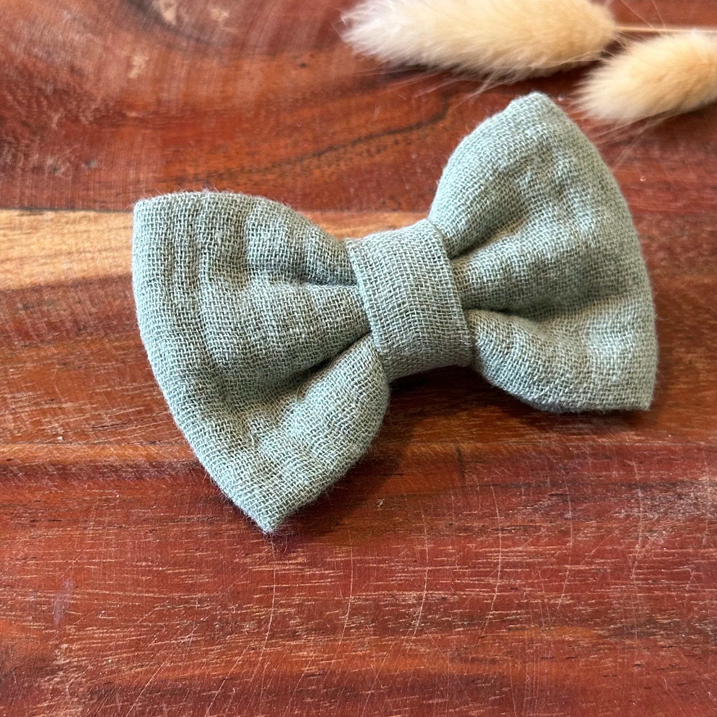 Barrette anti glisse double gaze kaki