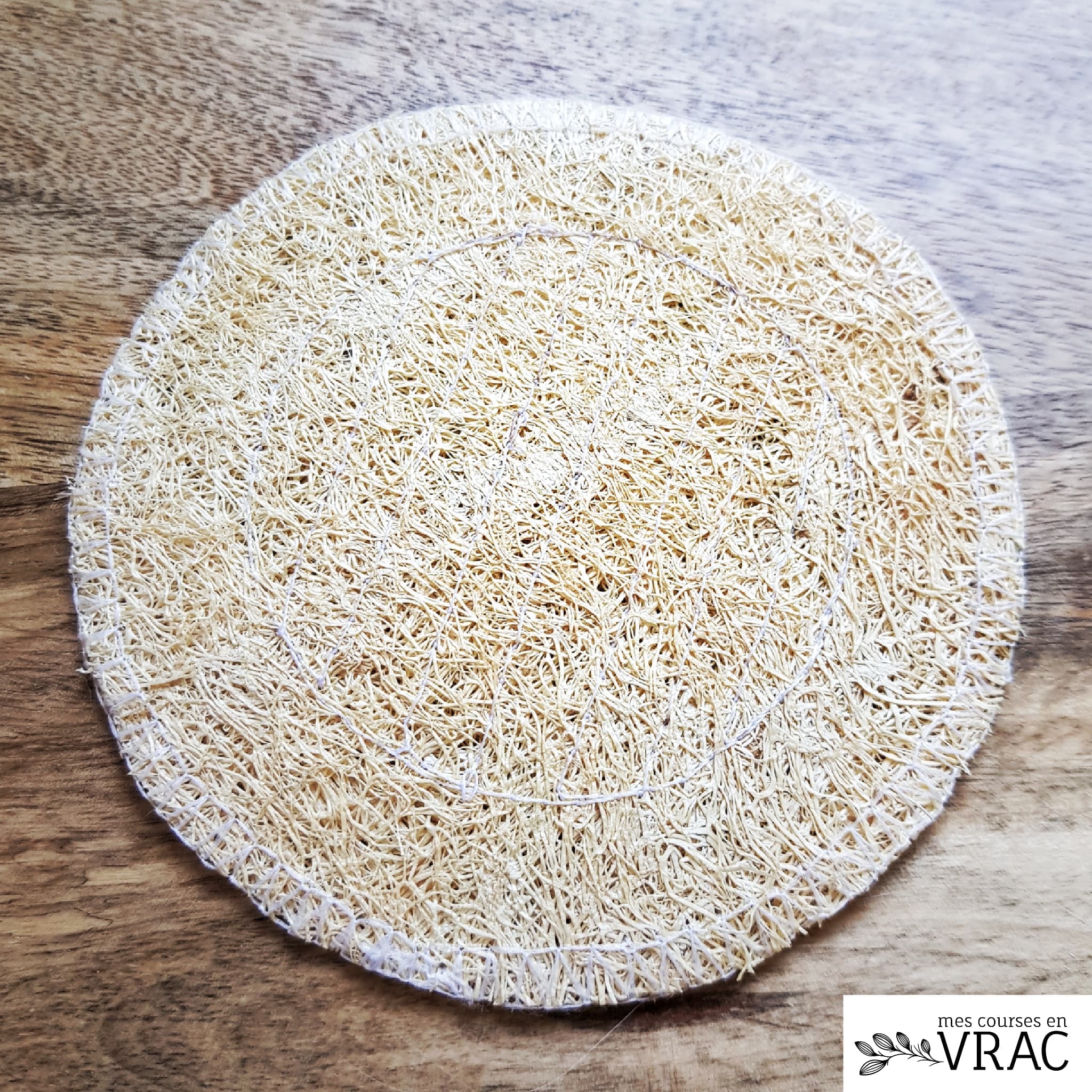 Porte-savon éponge luffa - rond