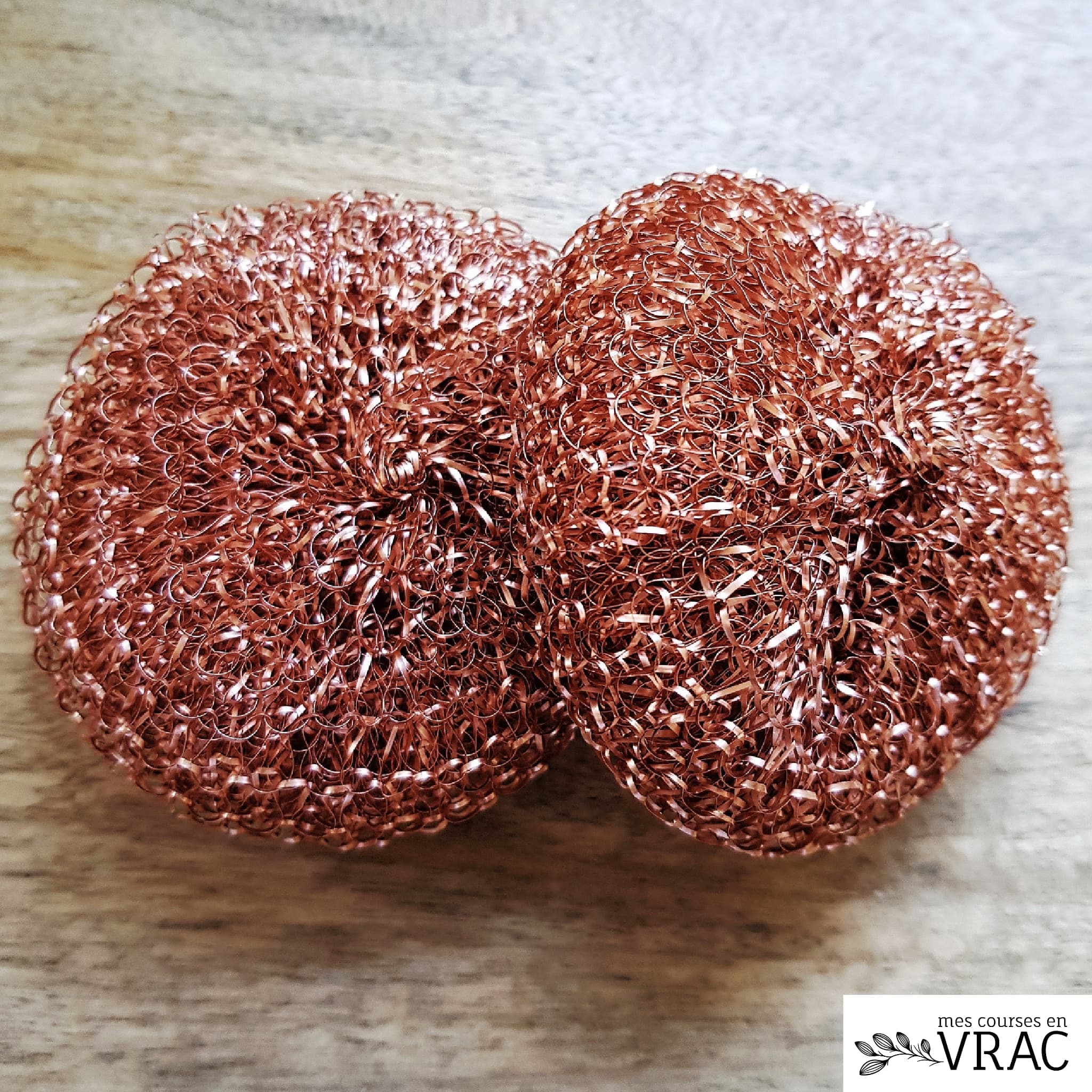 Éponge grattoir en cuivre (lot de 2)