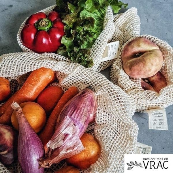 Lot de 3 filets à fruits et légumes