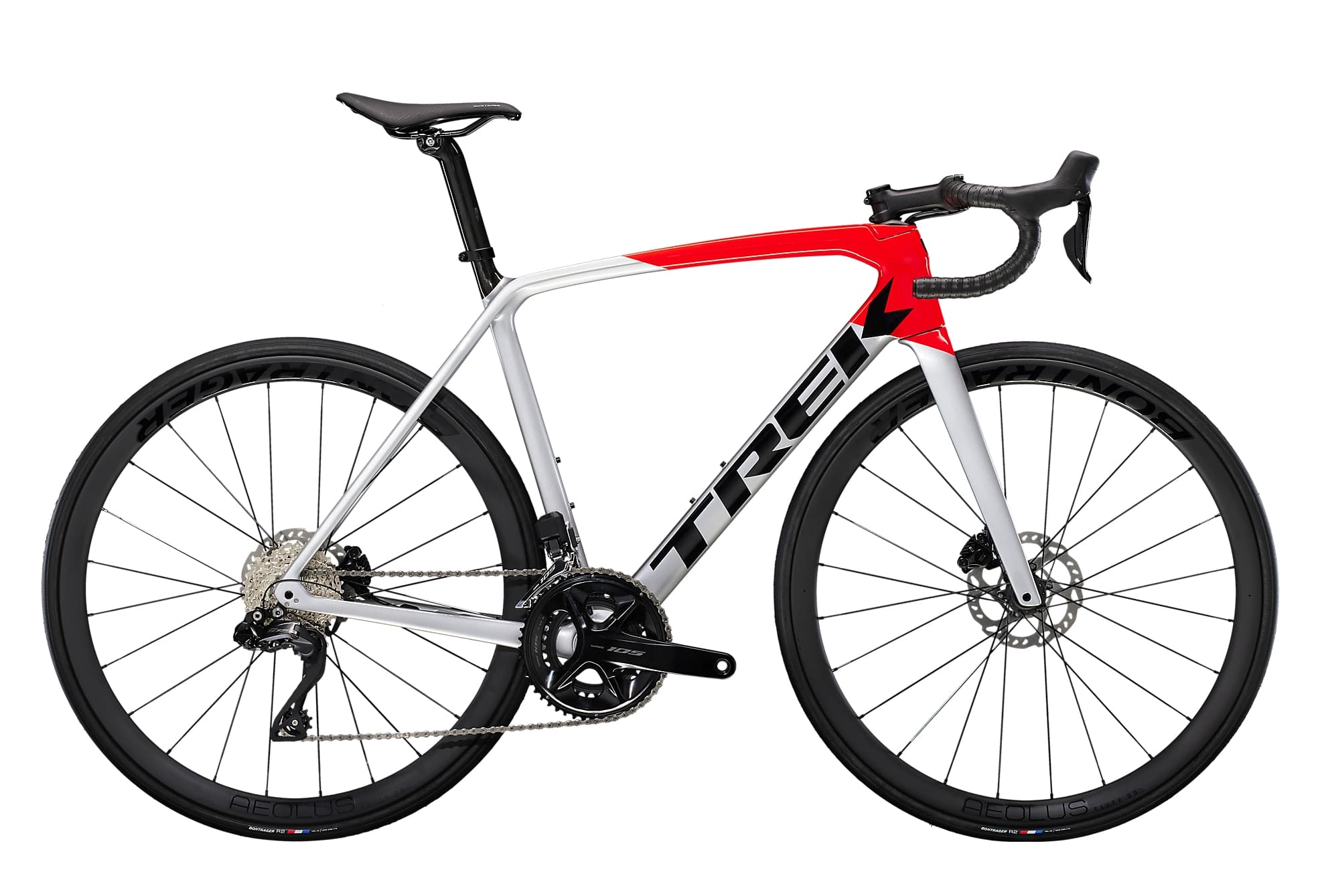 Trek Emonda SL 6 Pro Quicksilver / Rouge 2023 - Quicksilver / Rouge - 47 cm / 152 - 158 cm