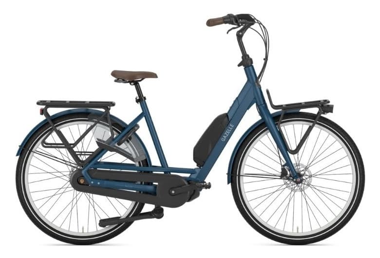 Gazelle Bloom C7 HMS Single Speed 630 Wh Bleu Mallard 2022 - 53 cm / 160 - 175 cm