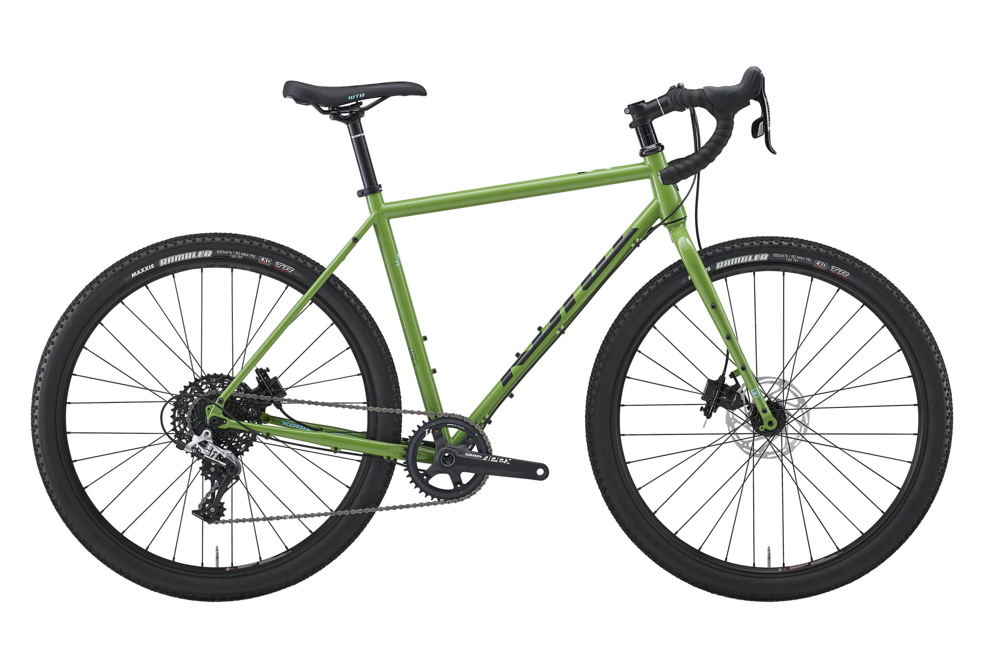 Kona Rove DL Acier Gloss Kiwi Vert 2023 - 56 cm / 175 - 183 cm