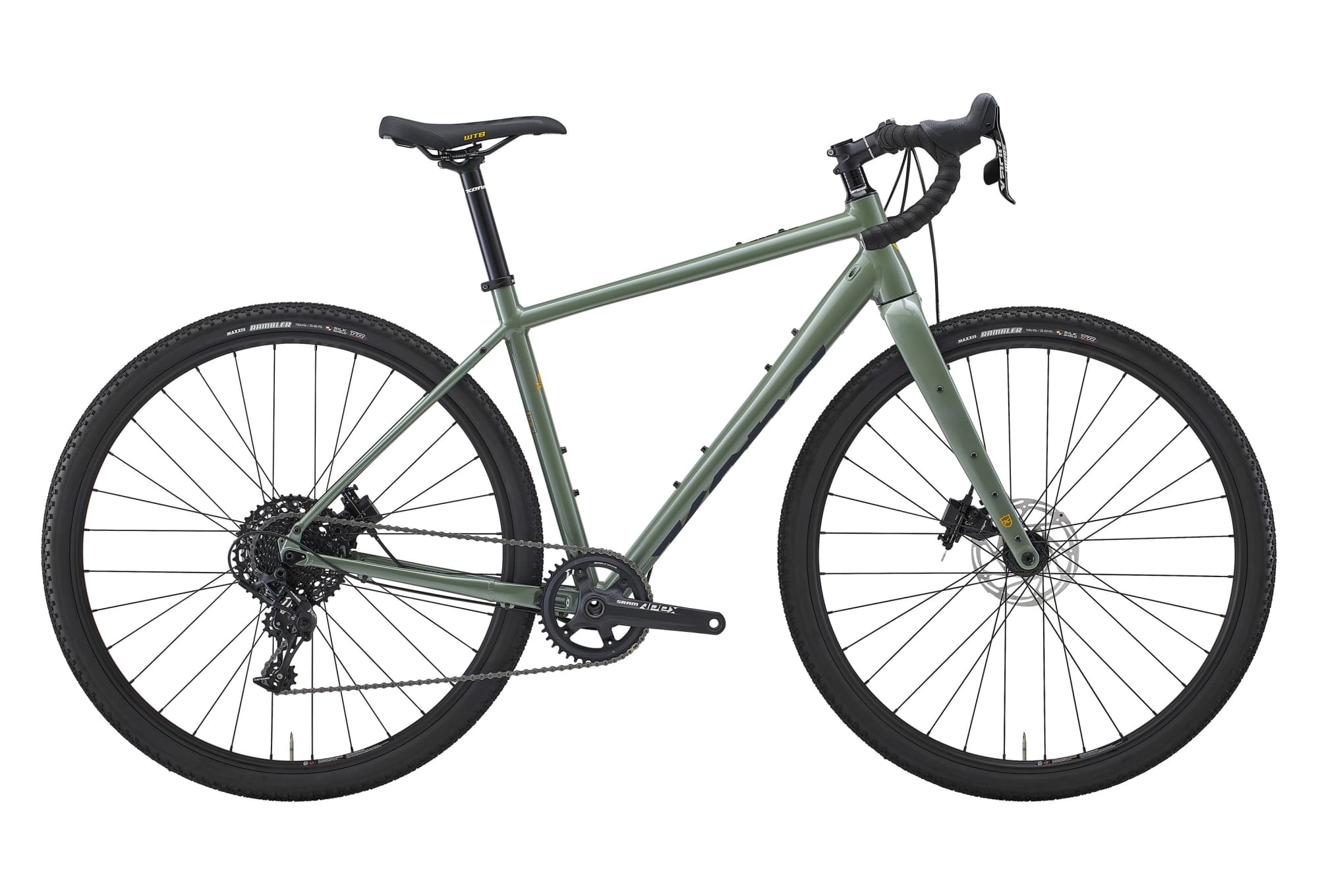 Kona Libre Aluminium Sram Apex 11V Gloss Metallic Vert 2023 - 58 cm / 180 - 195 cm