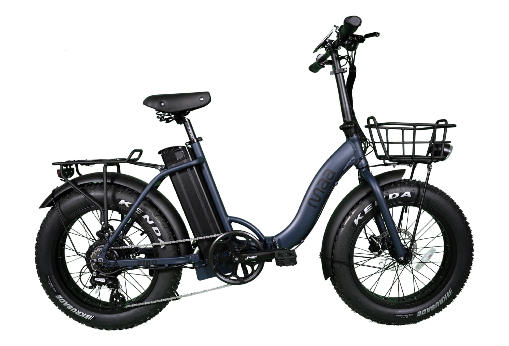 Piko bleu jean et noir fat bike pliant électrique