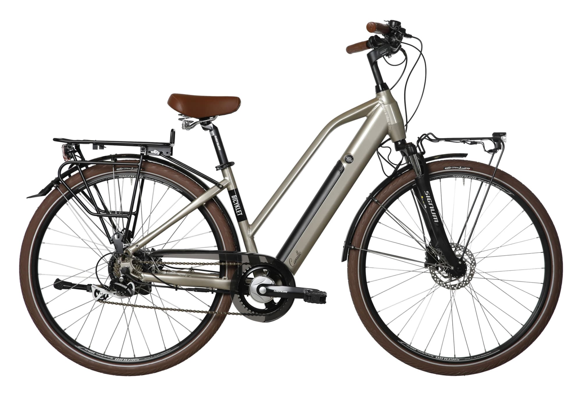 Bicyklet Camille Shimano Acera/Altus 8V 504 Wh 700 mm Bleu - Gris - 43 cm / 160 - 165 cm