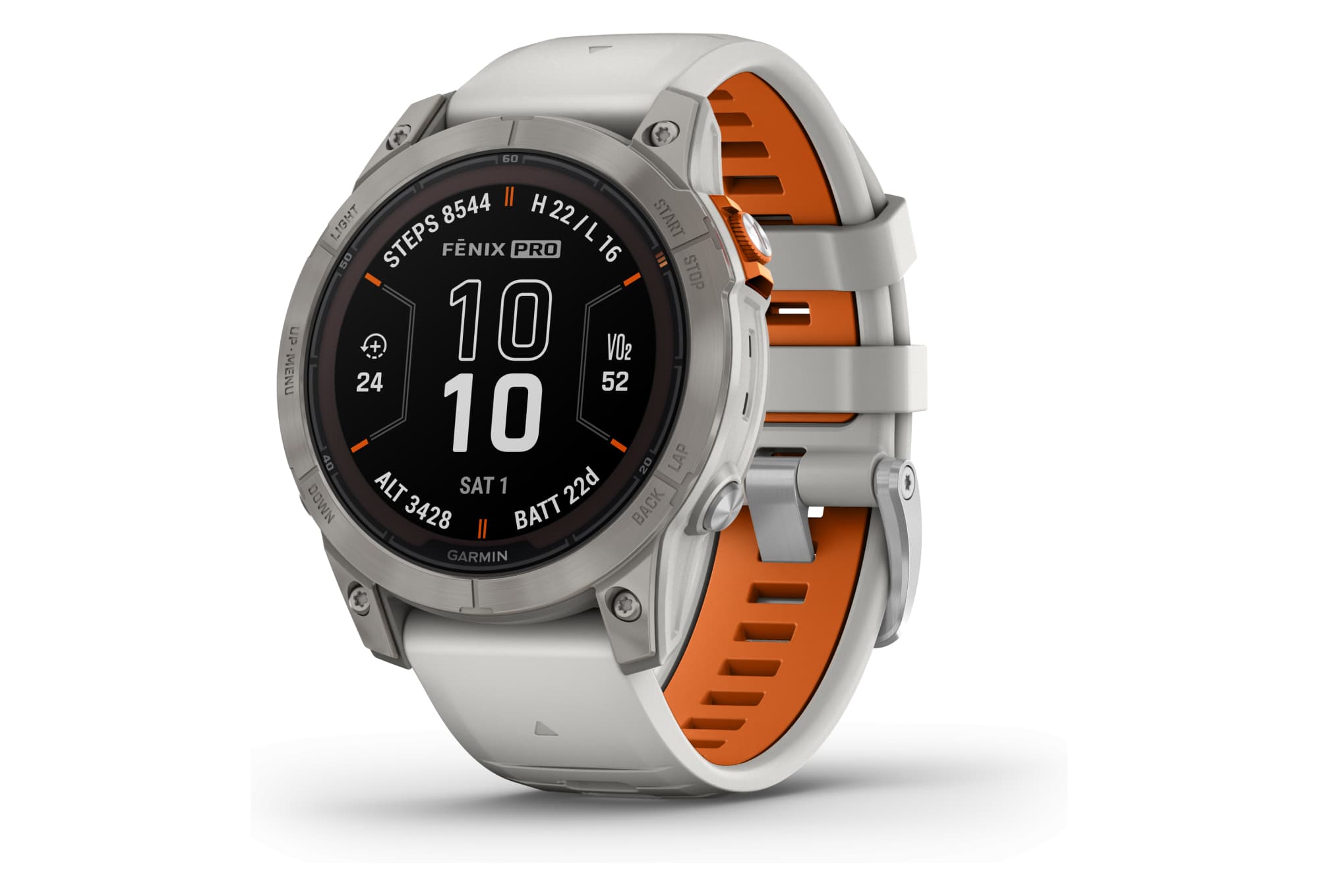 Fenix 7 Pro Sapphire Solar Titane Gris Orange