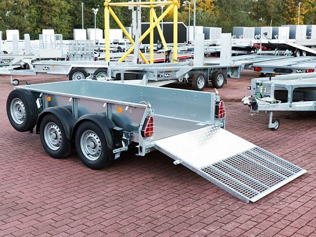 Remorque de chantier Ifor Williams GD 85 158×250 2,7t | Rampe