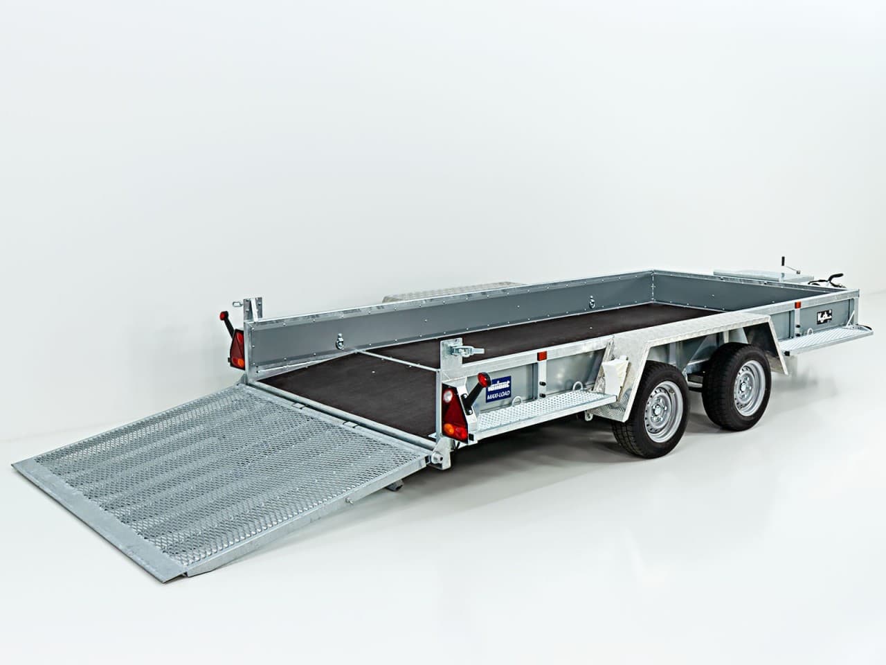 Remorque porte-engins Variant Maxi Load 180×400 3,5t | Rampe | Queue de castor