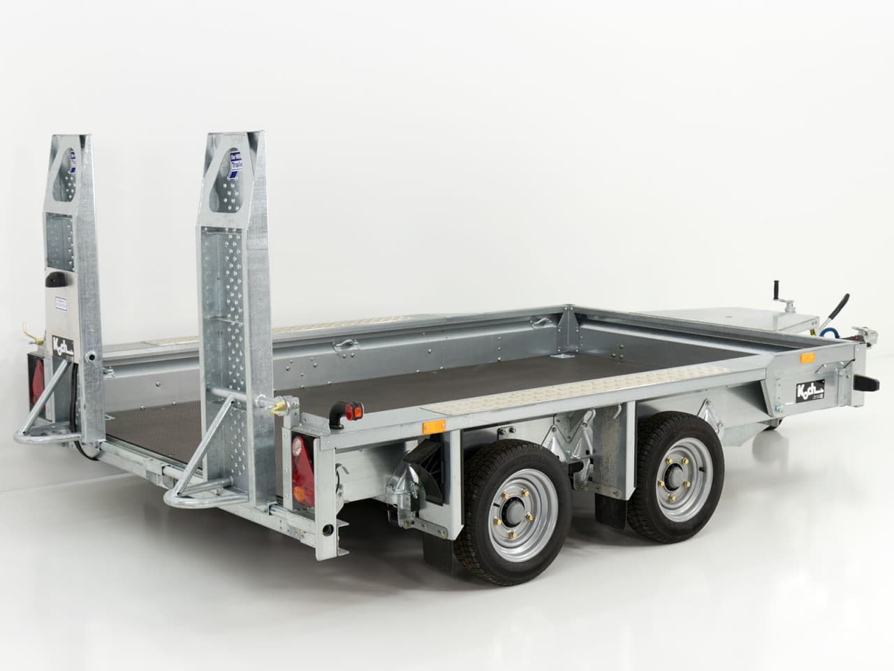 Remorque de chantier Ifor Williams GX105 HD 157×303 3,5t | rails de chargement