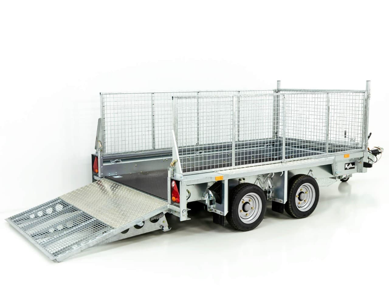 Remorque de chantier Ifor Williams GX105 HD 157×303 3,5t | rampe de chargement | grille