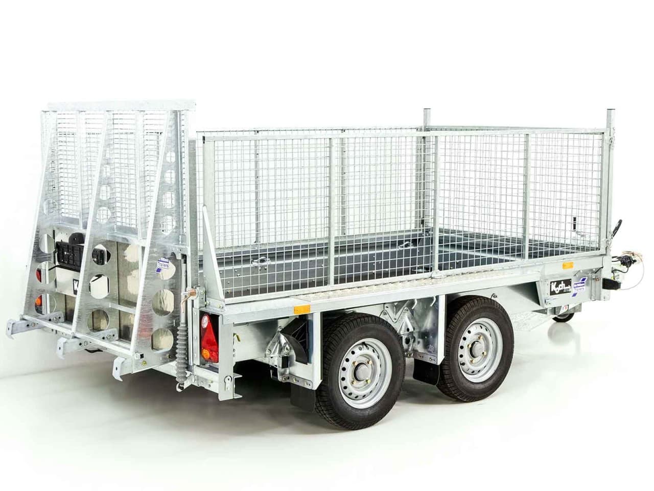 Remorque de chantier Ifor Williams GX105 157×303 2,7t | rampe de chargement | grille