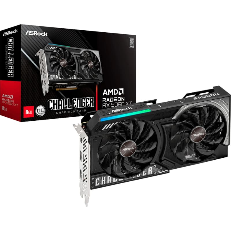 ASRock Radeon RX 9060 XT CHALLENGER OC 8 Go, carte graphique