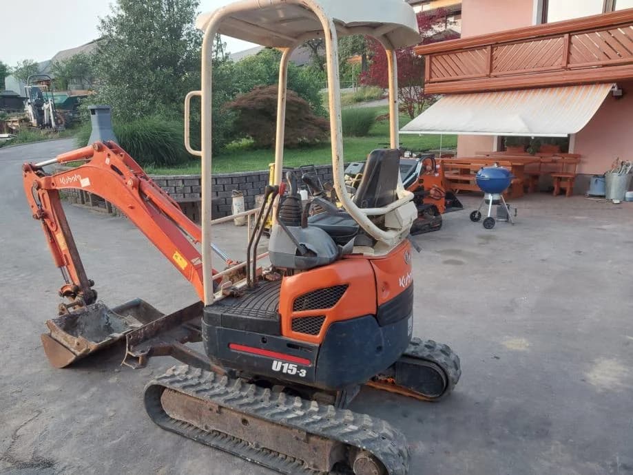 Pelle compacte Kubota U15-3 (2005) – 1,6 t – Zéro déport