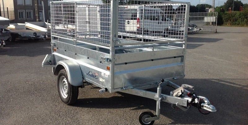 Remorque LIDER robuste – 1 essieu – PTAC 750 kg