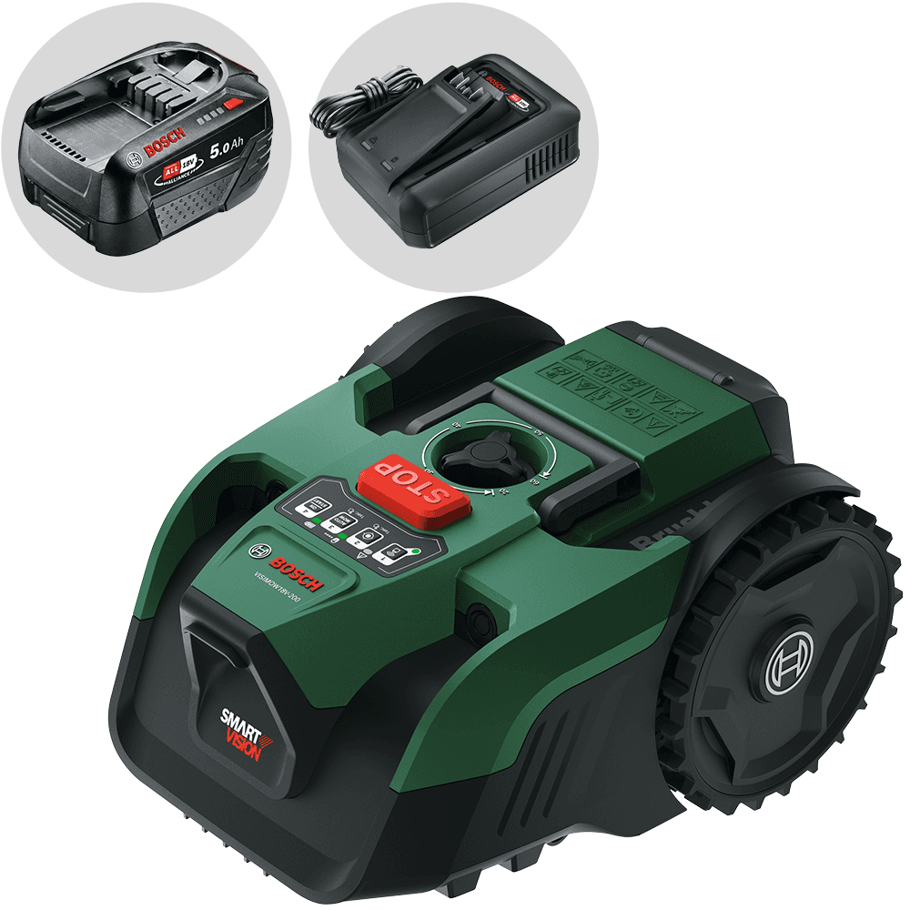 Bosch VISIMOW18V-200 - Robot cortacésped - Sin instalación - 18 V/5 Ah