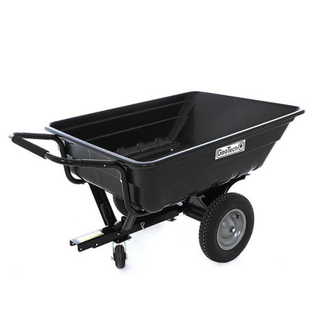Remolque para tractor cortacésped GeoTech TC3080PL - remolque con cuba de plástico - 121x93(h 29 cm)