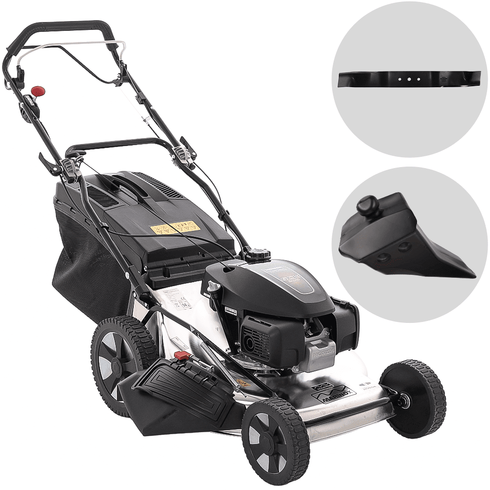 Marina Systems MX 57 SH 3V - Cortacésped de gasolina autopropulsado - Motor Honda GCVx 200 - Acero inoxidable
