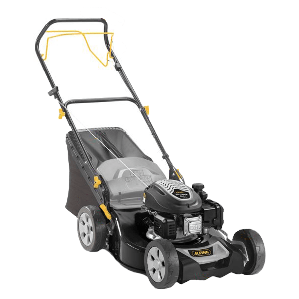 Cortacésped autopropulsado Alpina AL5 46 SA con motor de gasolina ST 140 de 139 cc