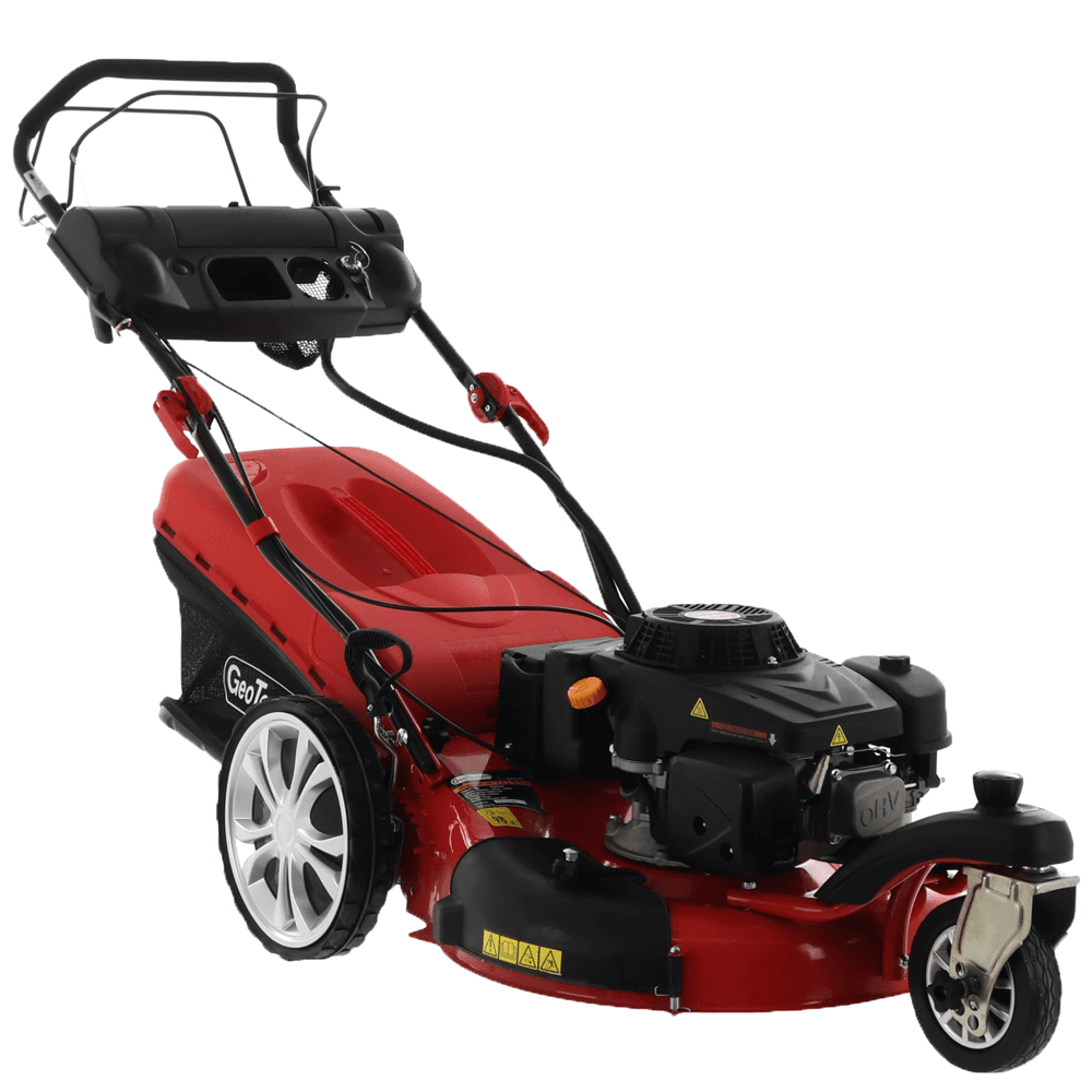 GeoTech Pro S58-3 BMSWGE L225 - Cortacésped de gasolina autopropulsado - Rueda pivotante - Arranque eléctrico