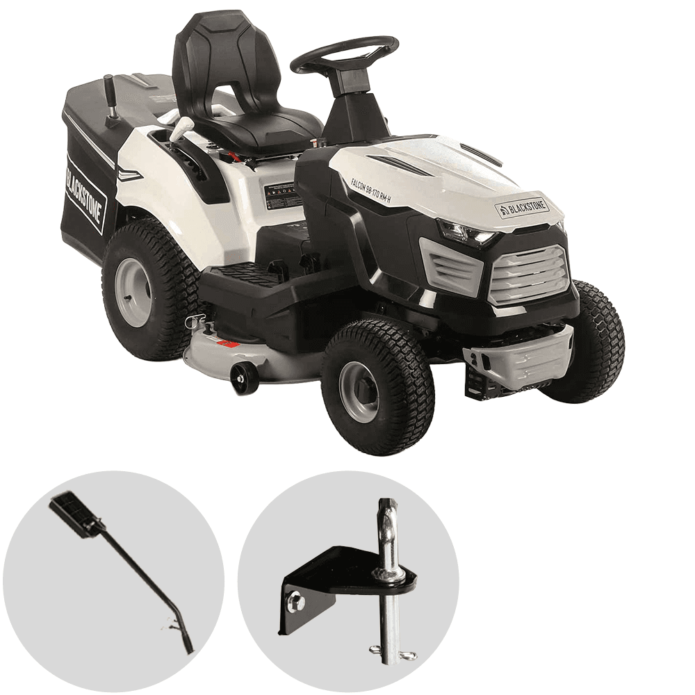 Blackstone FALCON 98-170 RM-H - Tractor cortacésped con cambio hidrostático - Recogedor - Mulching