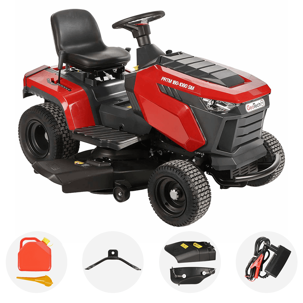 GeoTech Pro PRTM 180-1080 SM - Tractor cortacésped - Cambio mecánico - Salida lateral y Mulching