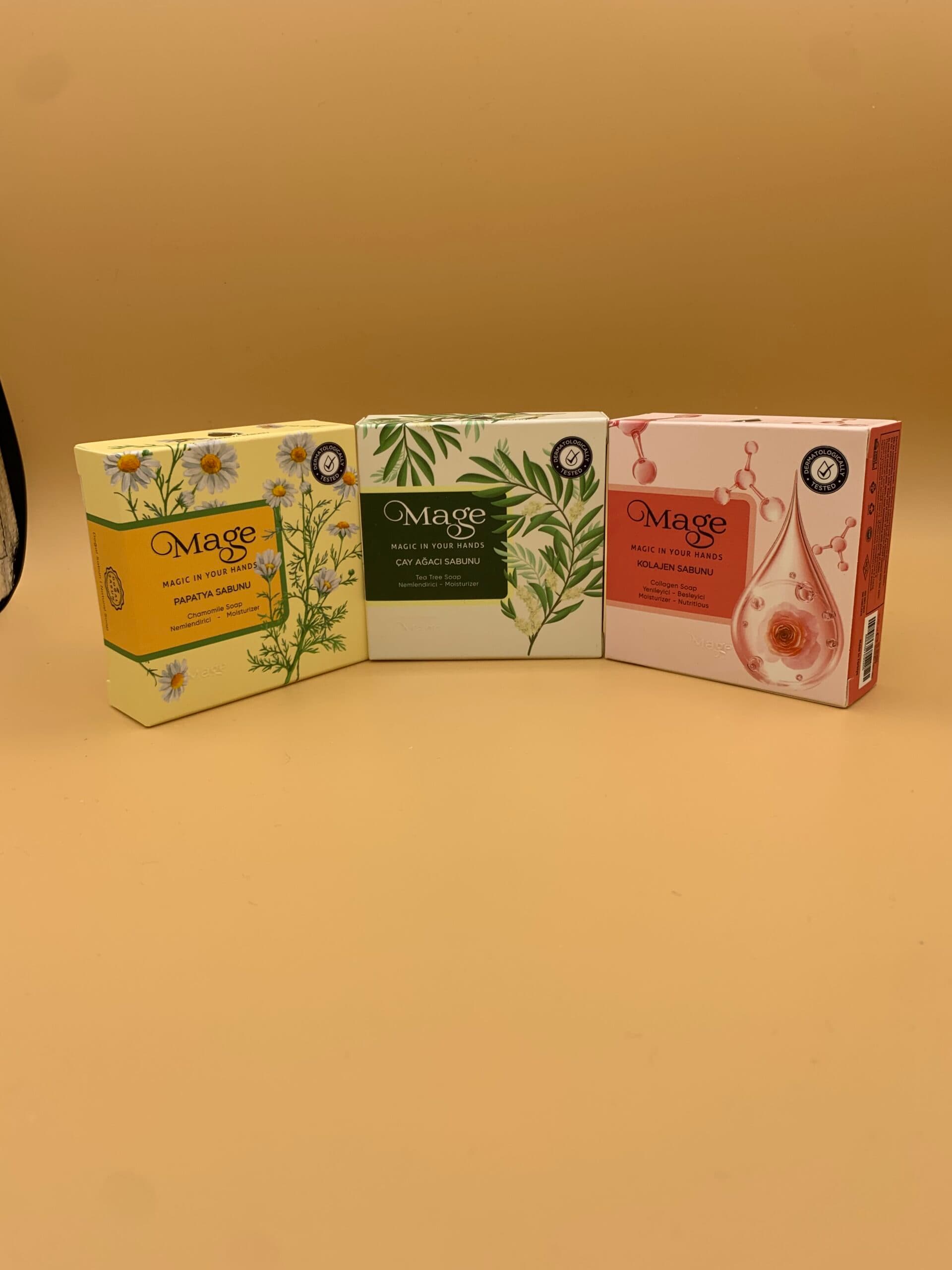 Coffret 3 savons - Camomille, Tea Tree & Collagène