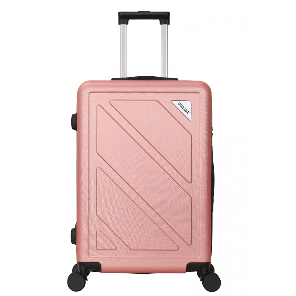 Valise Moyenne 4 roues 65cm rigide - DOWNTOWN - DEELUXE Rose - DEELUXE