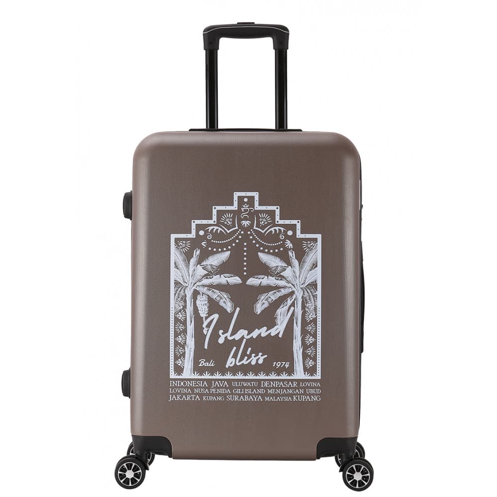 Valise Moyenne 4 roues 65cm rigide - TROPICAL DREAM - DEELUXE Bronze - DEELUXE