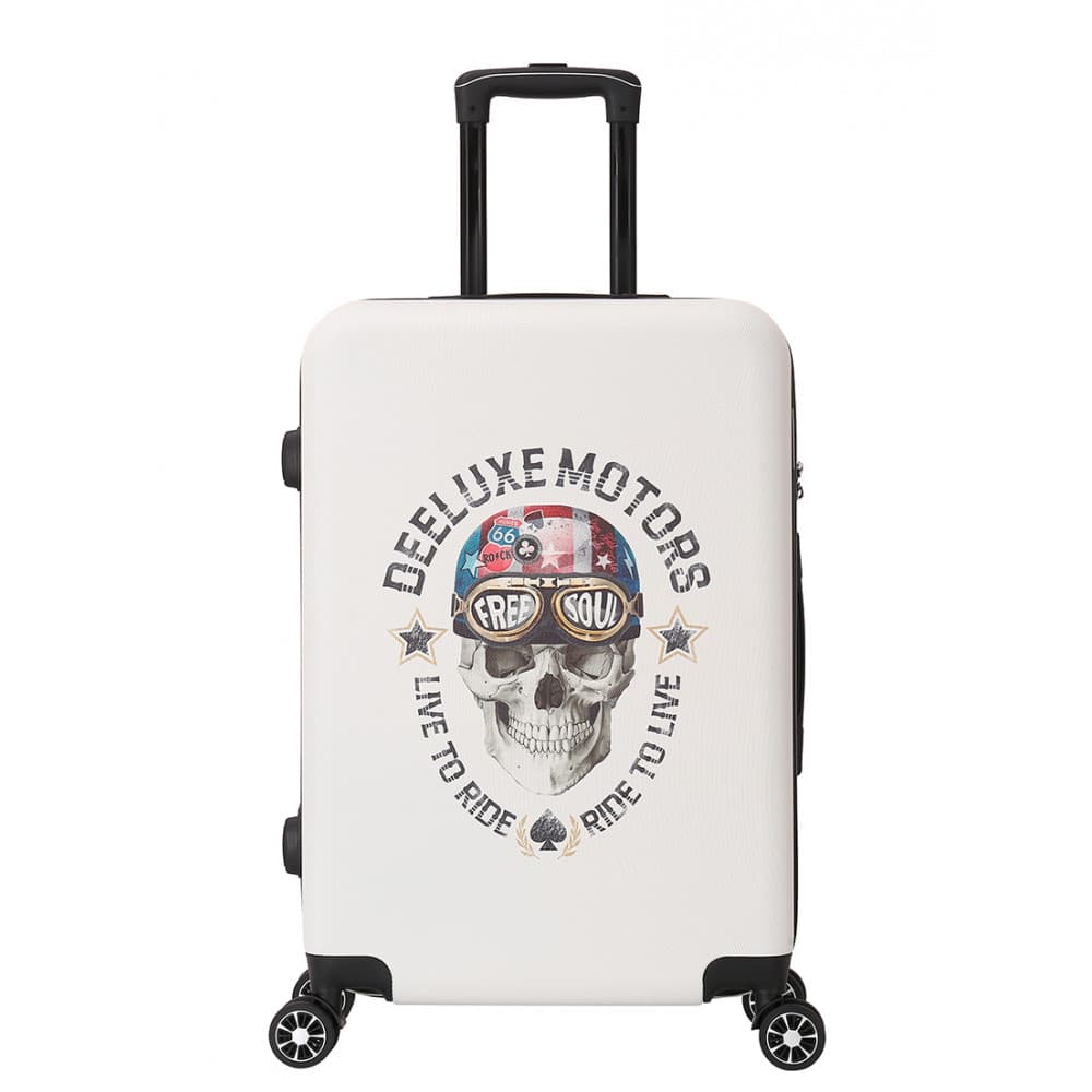 Valise Moyenne 4 roues 65cm rigide - FREE SOUL - DEELUXE Blanc - DEELUXE